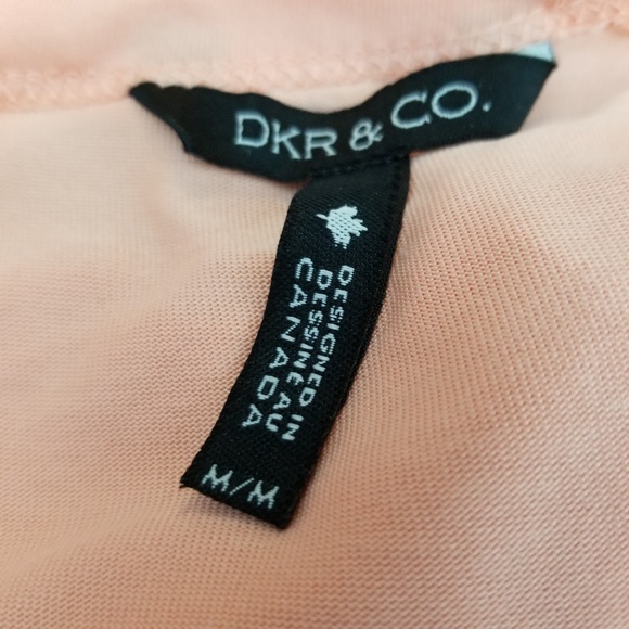 DKR&Co. | peach cutout thin short sleeve top - Picture 4 of 6